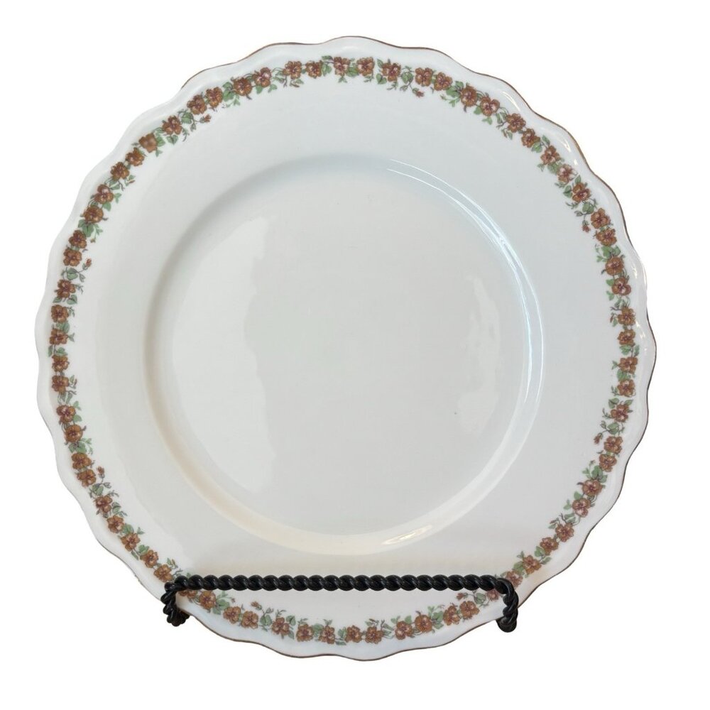 Haviland Limoges Blake & Henderson Gold/copper/flower 9.5 Plate China French Fra